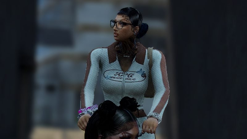 A character posted up in the city at night — NOFRONTIN CHIRAQ RP